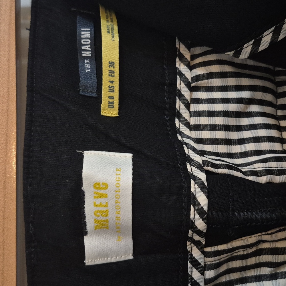 Maeve Anthropologie Naomi Black High-Waist Wide-Leg Pants - Picture 5 of 10